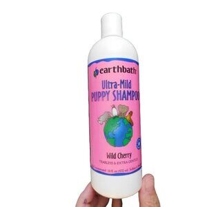 Earthbath Ulta-mild Puppy Shampoo Wild Cherry 16 fl oz. Tearless Gental NEW